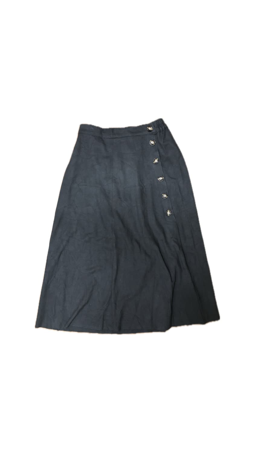 Gray button long skirt 상품이미지1