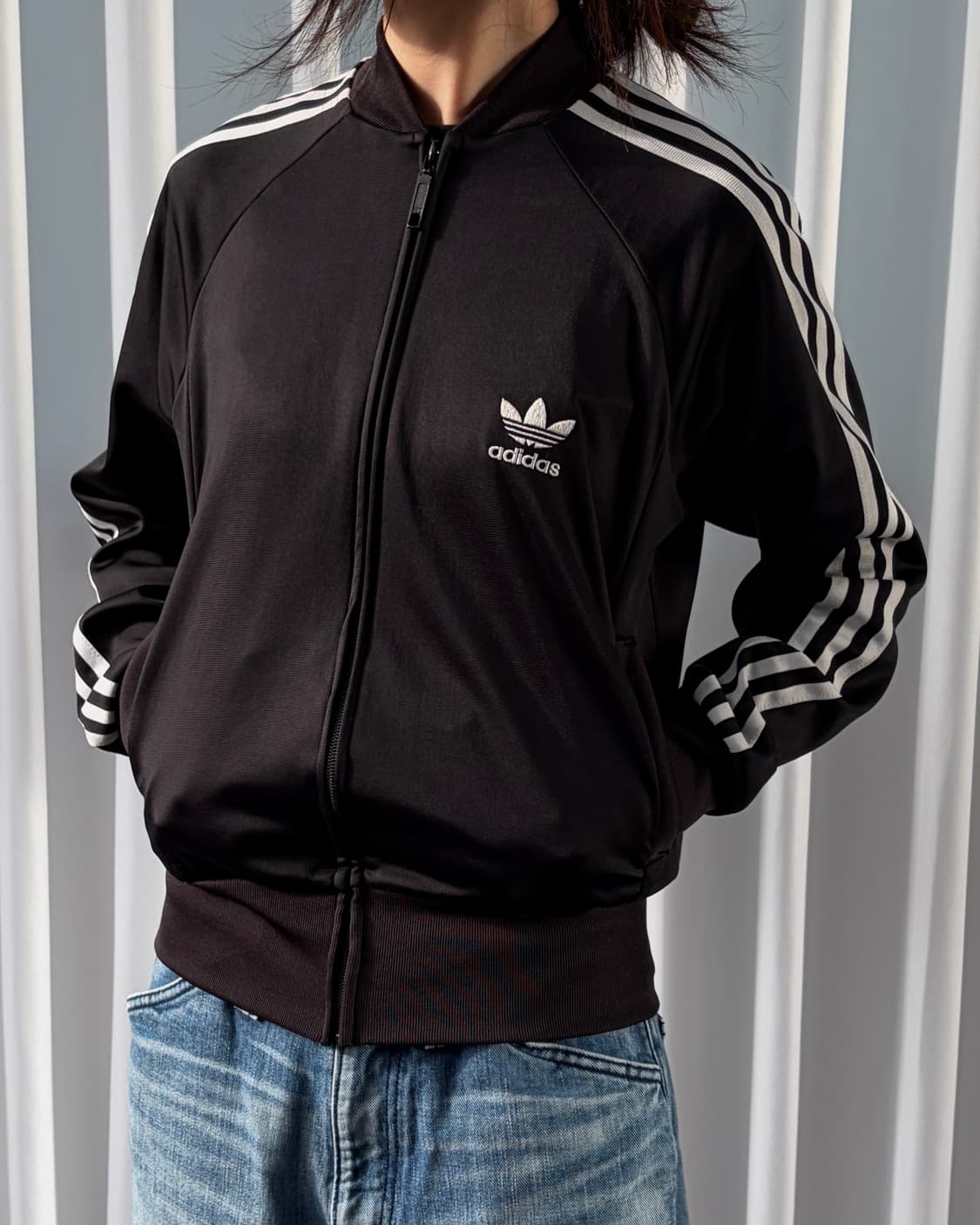 [M]아디다스 슈퍼걸 블랙 트랙탑 져지 상품이미지1