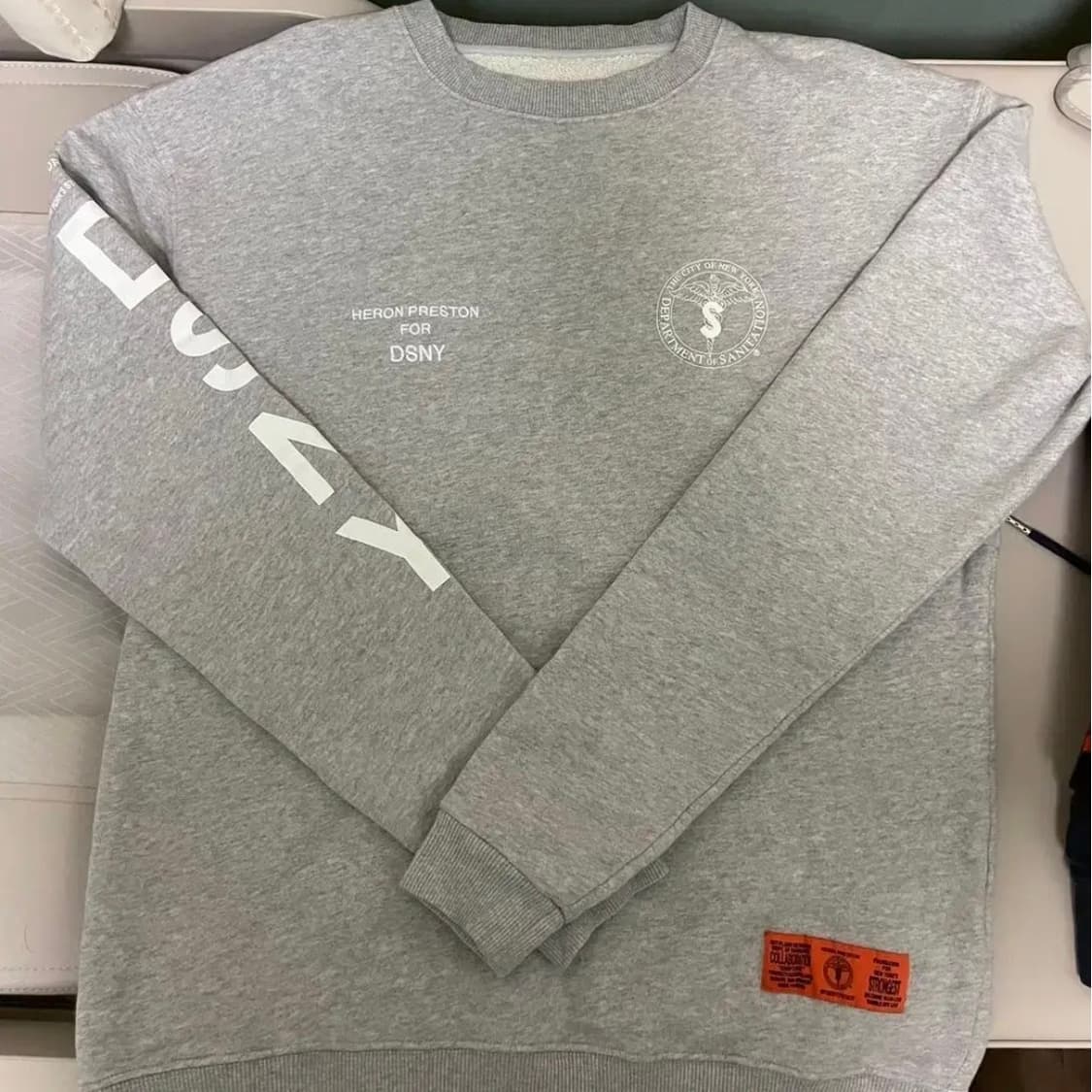 [새상품] 헤론프레스톤 오버핏 스웻셔츠 그레이 S 상품이미지2