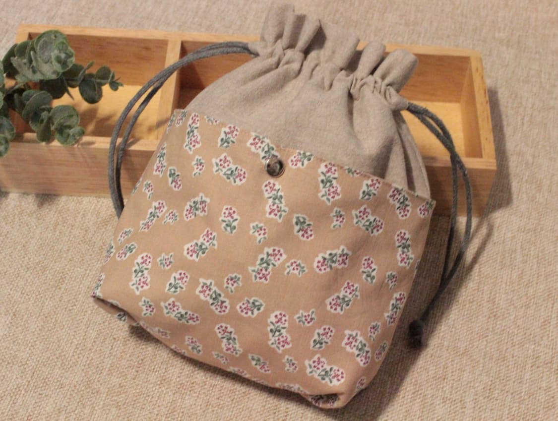 핸드메이드 2포켓 스트링 파우치 상품이미지1