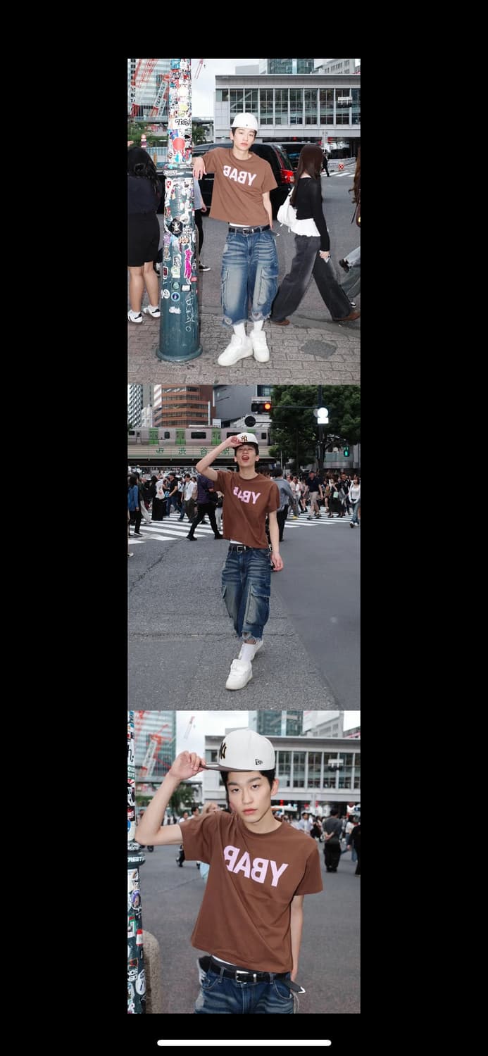 톰스벌스데이 BABY Half T-shirt BROWN 1size 상품이미지2
