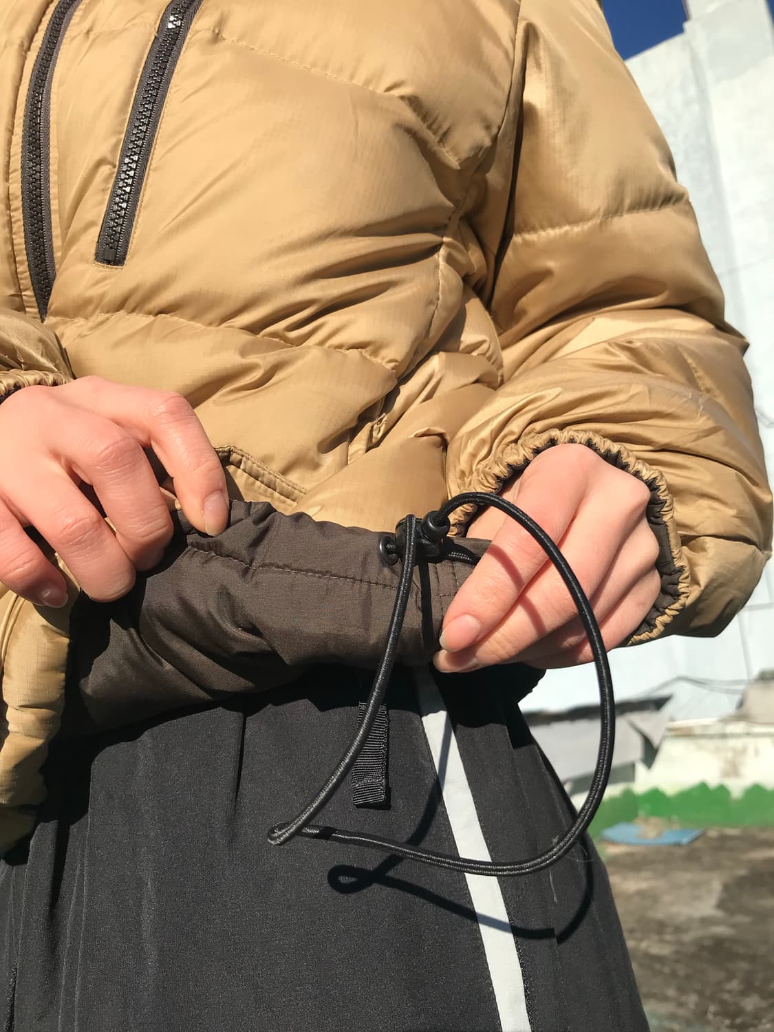 베이지 & 브라운 리버시블 패딩  상품이미지10