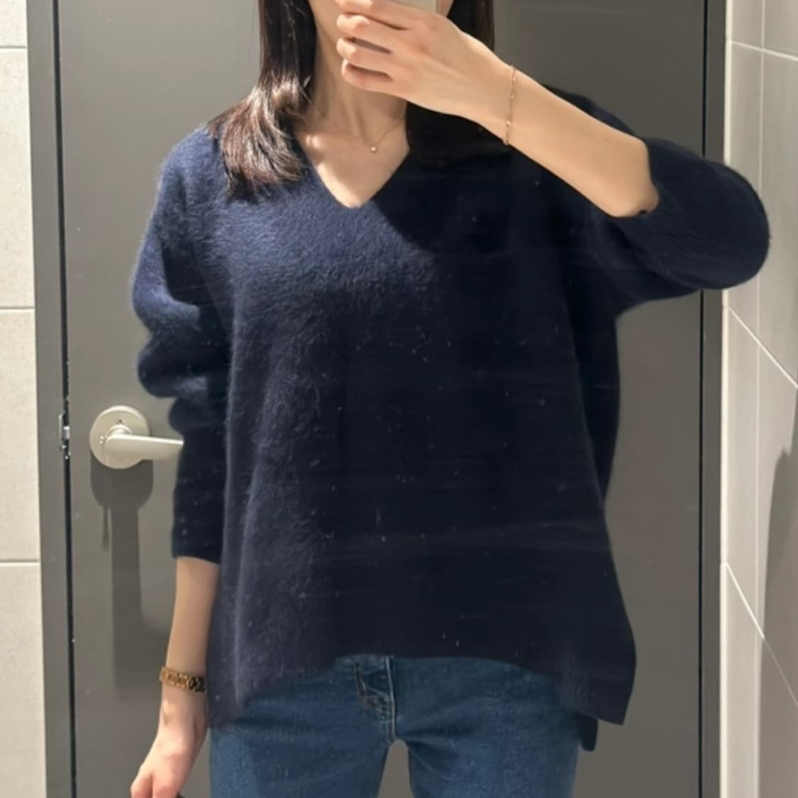 시에(SIE) 벨라 폭스 블렌드 니트 프리사이즈 상품이미지4