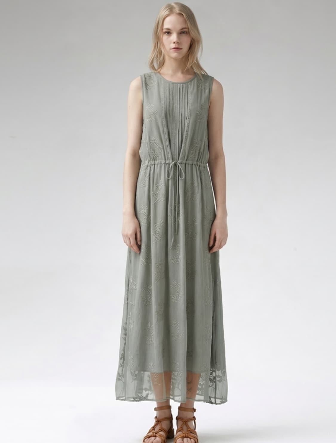 바네사브루노 아떼 실크100 맥시롱 원피스 S사이즈 상품이미지1