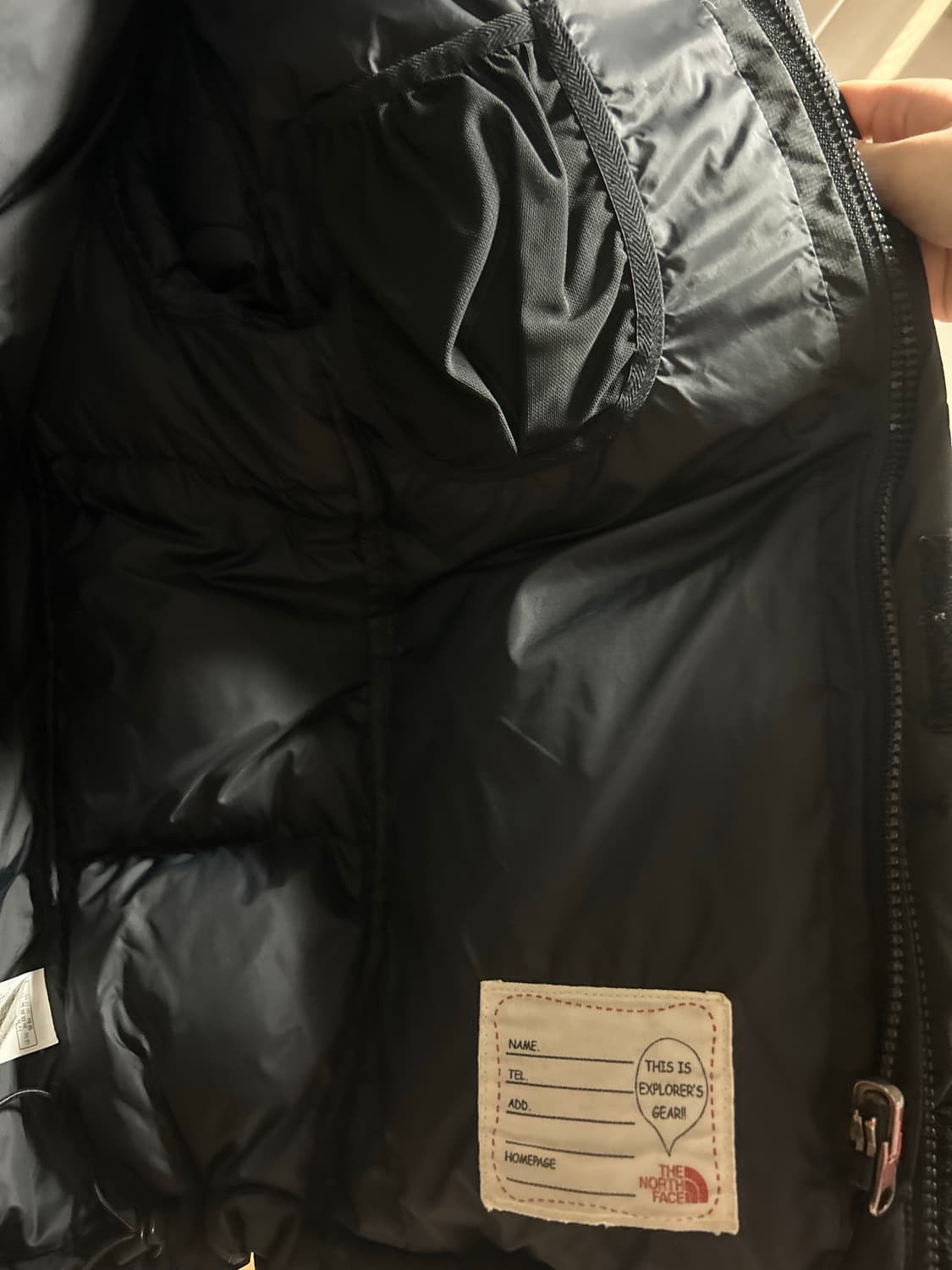 노스페이스 히말라야 패딩 블랙 150 상품이미지5