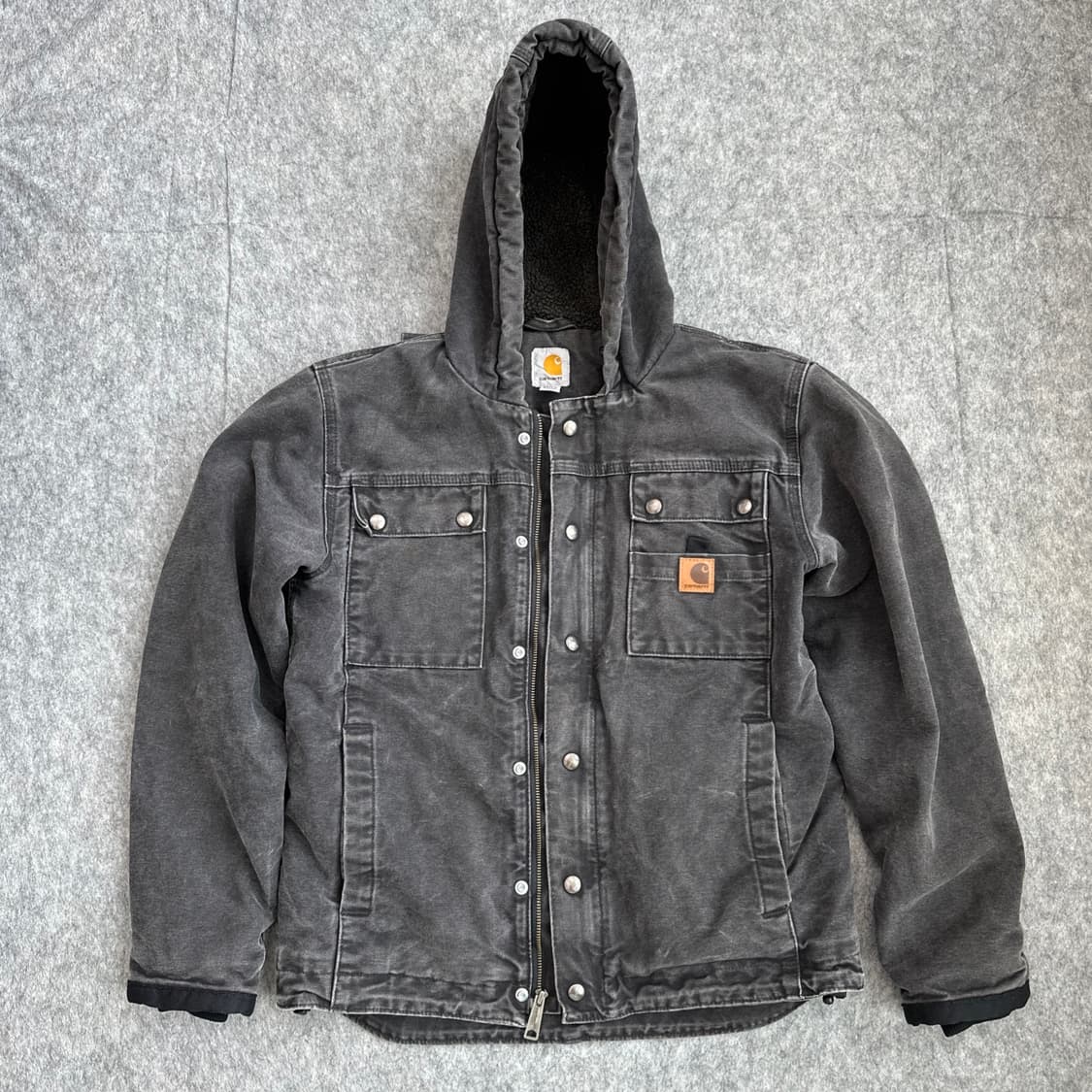 S 칼하트 OG 쉐르파 라인 바틀렛 블랙 자켓   상품이미지1