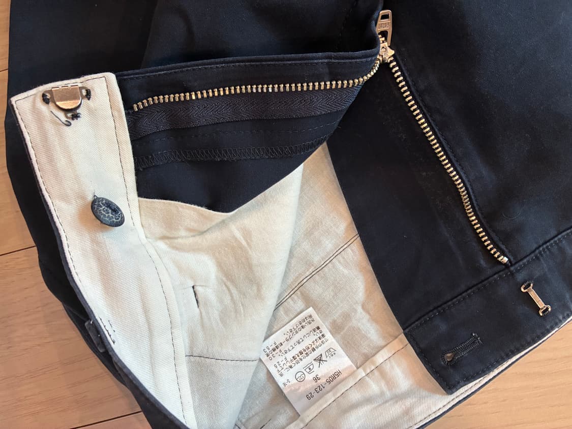 맥킨토시 필로소피 네이비 크롭 트라우저 사이즈36 상품이미지3