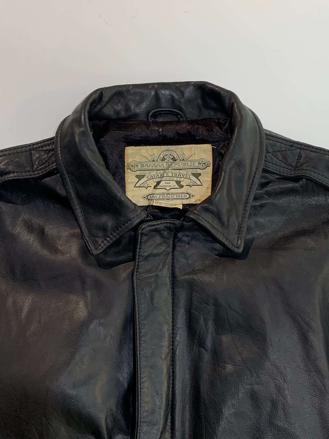 80-90s 바나나 리퍼블릭 스냅 칼라 봄버 자켓 (A-2 타입) 상품이미지3