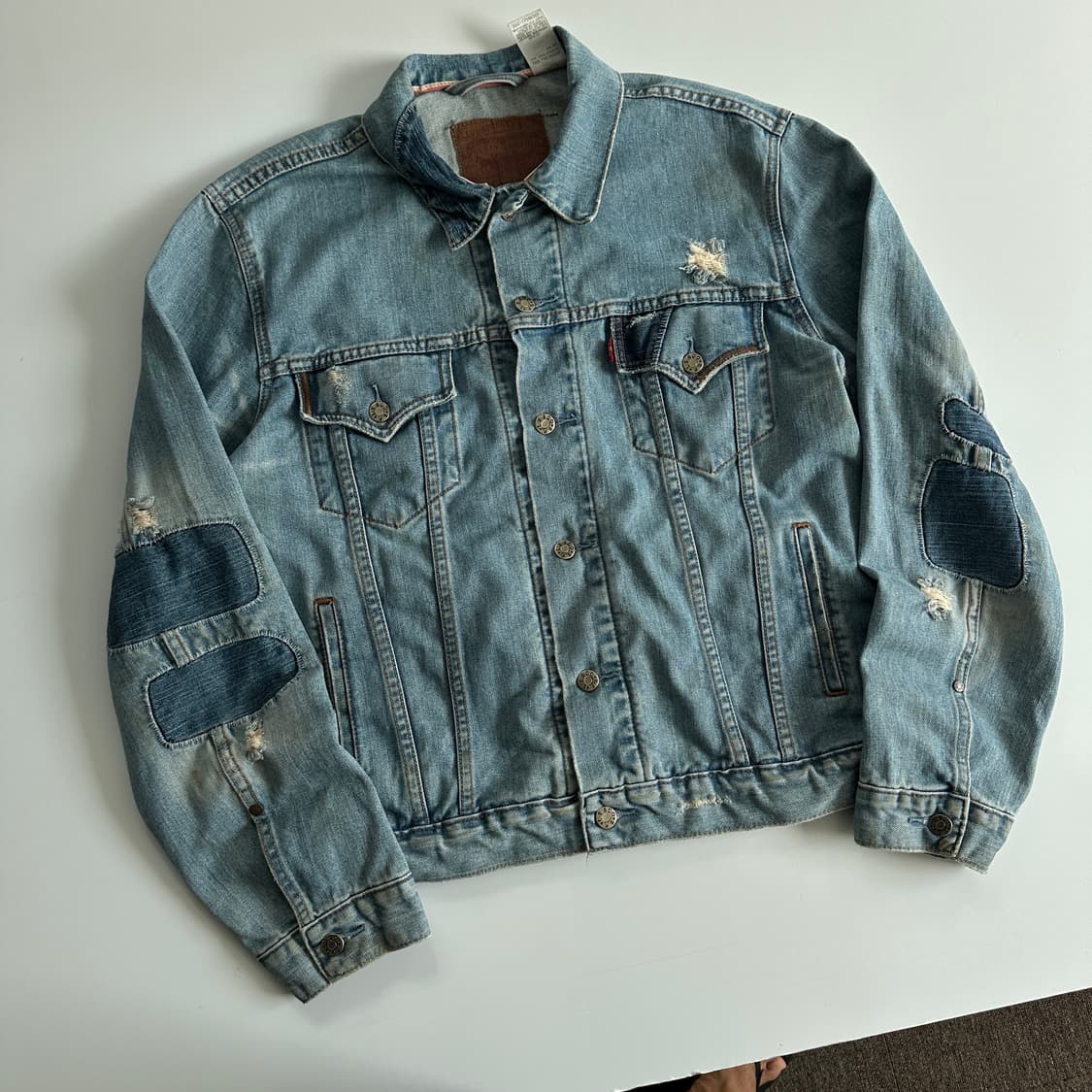 Levi‘s 리바이스80‘s 패치워크 데님 트러커 자켓 상품이미지1