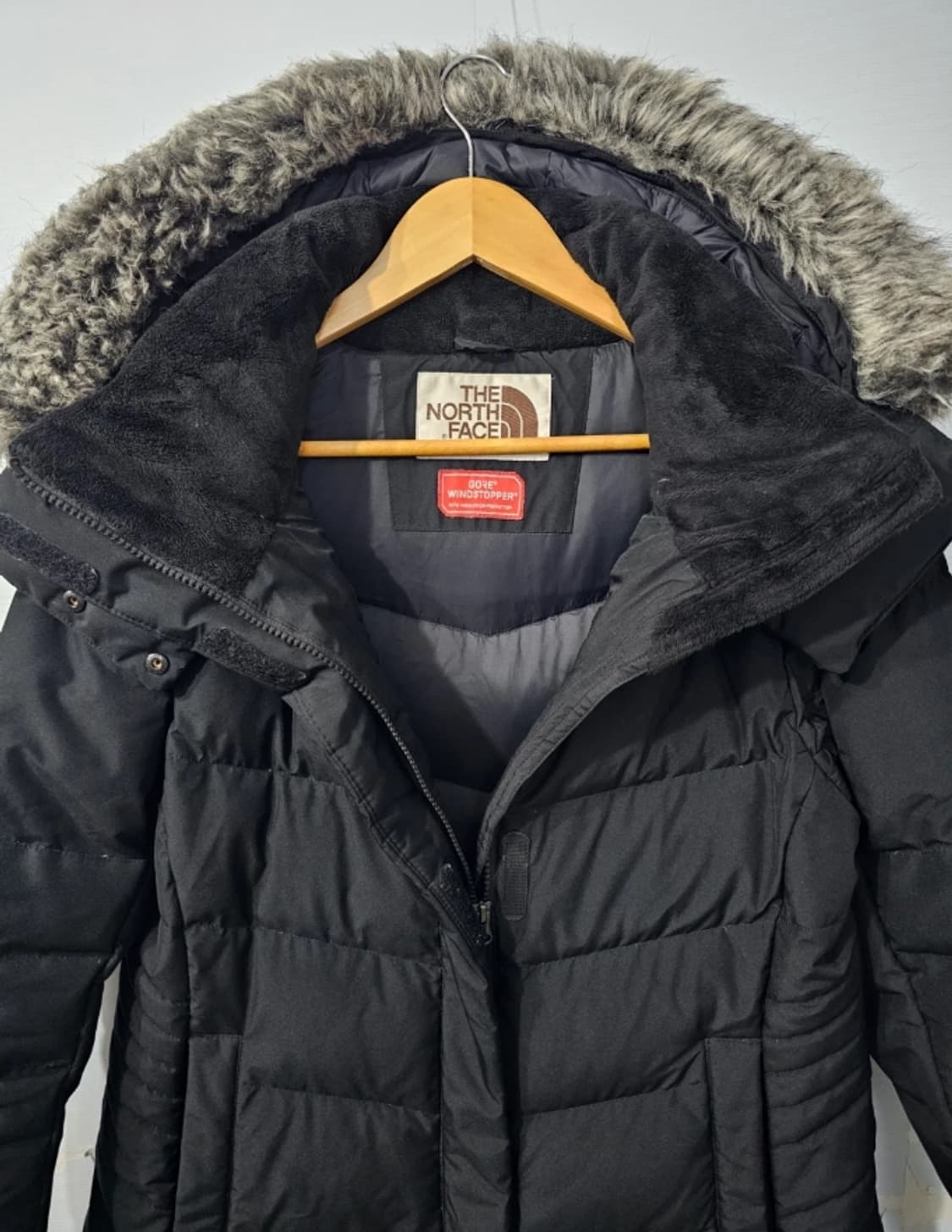 노스페이스 여성 구스다운 롱패딩 블랙 ~77 상품이미지4