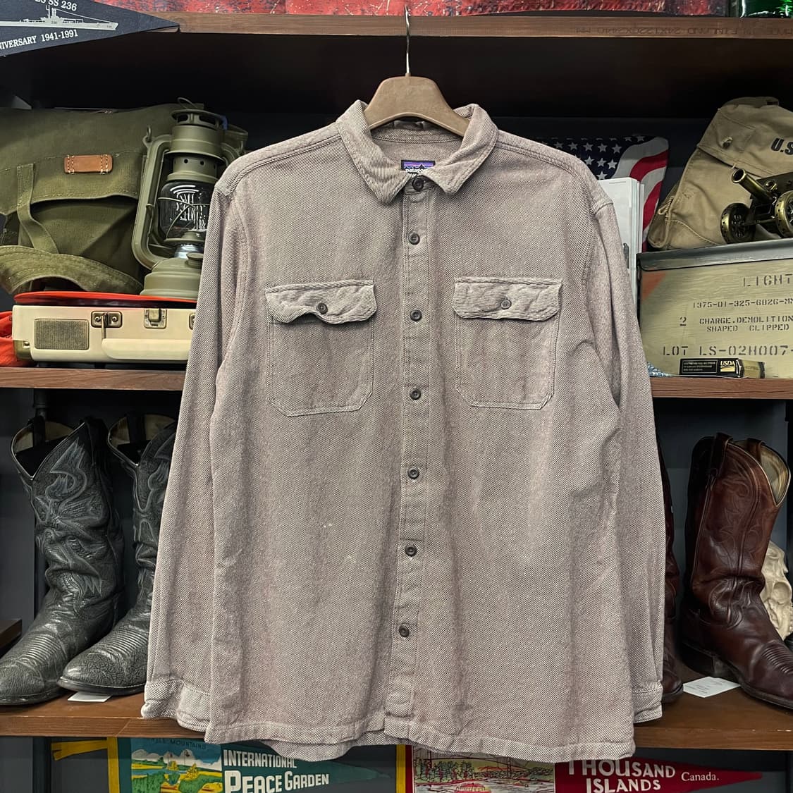 FA14 파타고니아 오가닉 코튼 포켓 플란넬 셔츠 상품이미지1