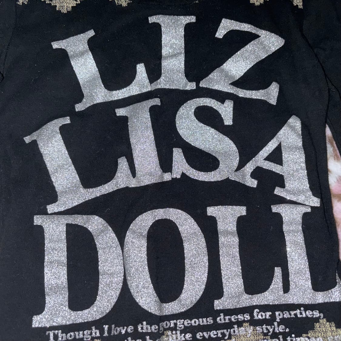 리즈리사돌 아가일 패턴 긴팔 티셔츠 롱슬리브 트랄라라 상품이미지2