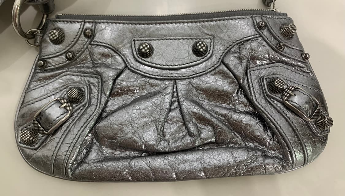 발렌시아가 르카골 미니 멀티 파우치 클러치백 가방 실버 상품이미지3