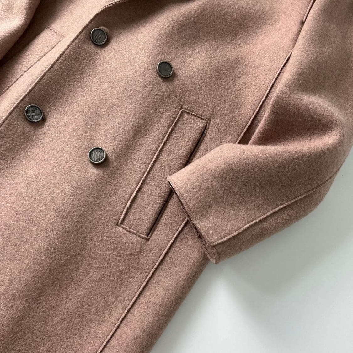 시스템 19FW 세미 오버 더블 롱 코트 PR1608 상품이미지4
