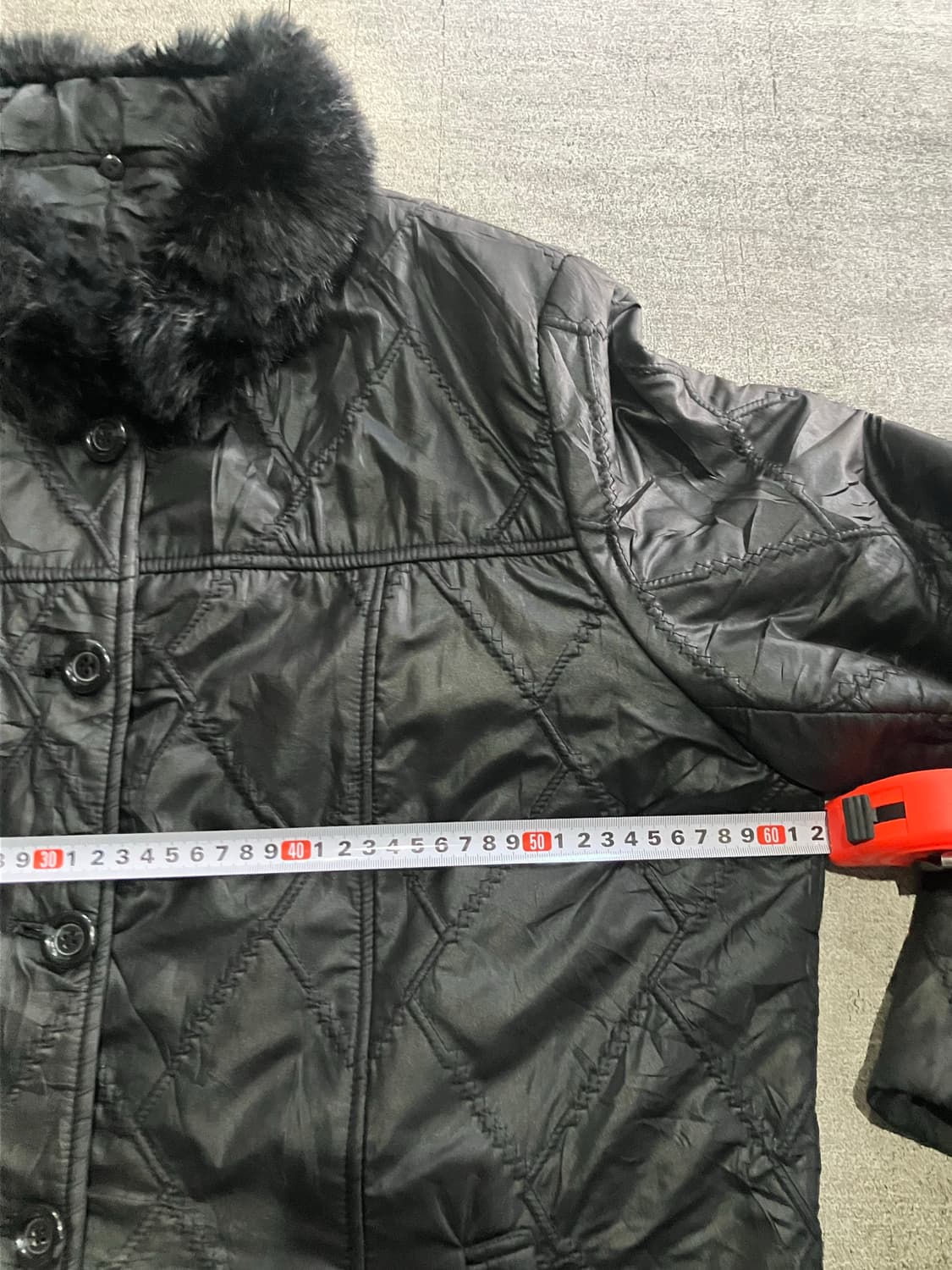 일본빈티지 Creamyz 보헤미안펑크 울프죠 레더퍼패딩 상품이미지2