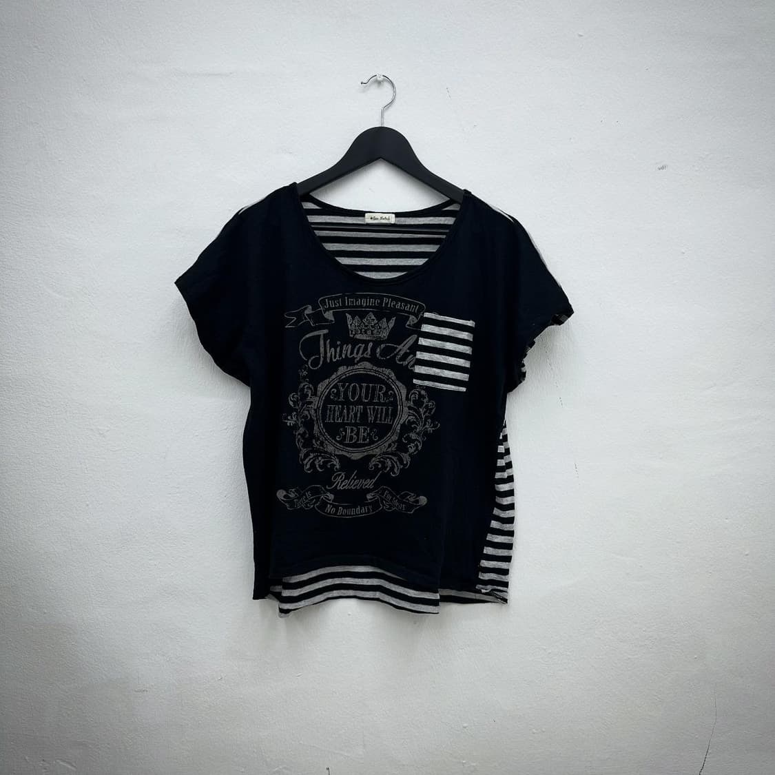 Y2K back stripe short sleeve 상품이미지4