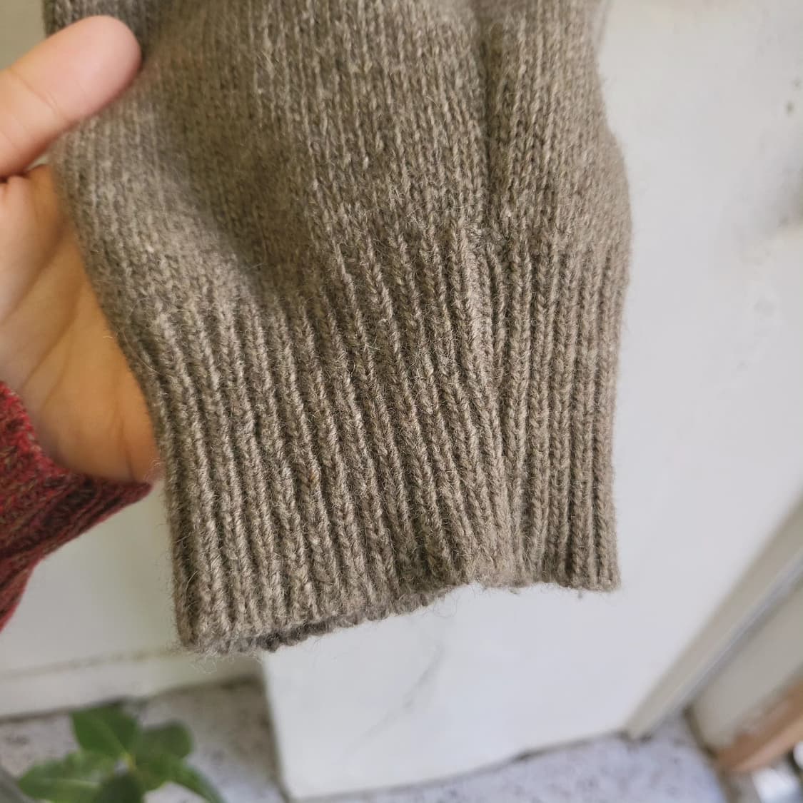 Millwall 카키그레이 레터링 울니트 상품이미지4