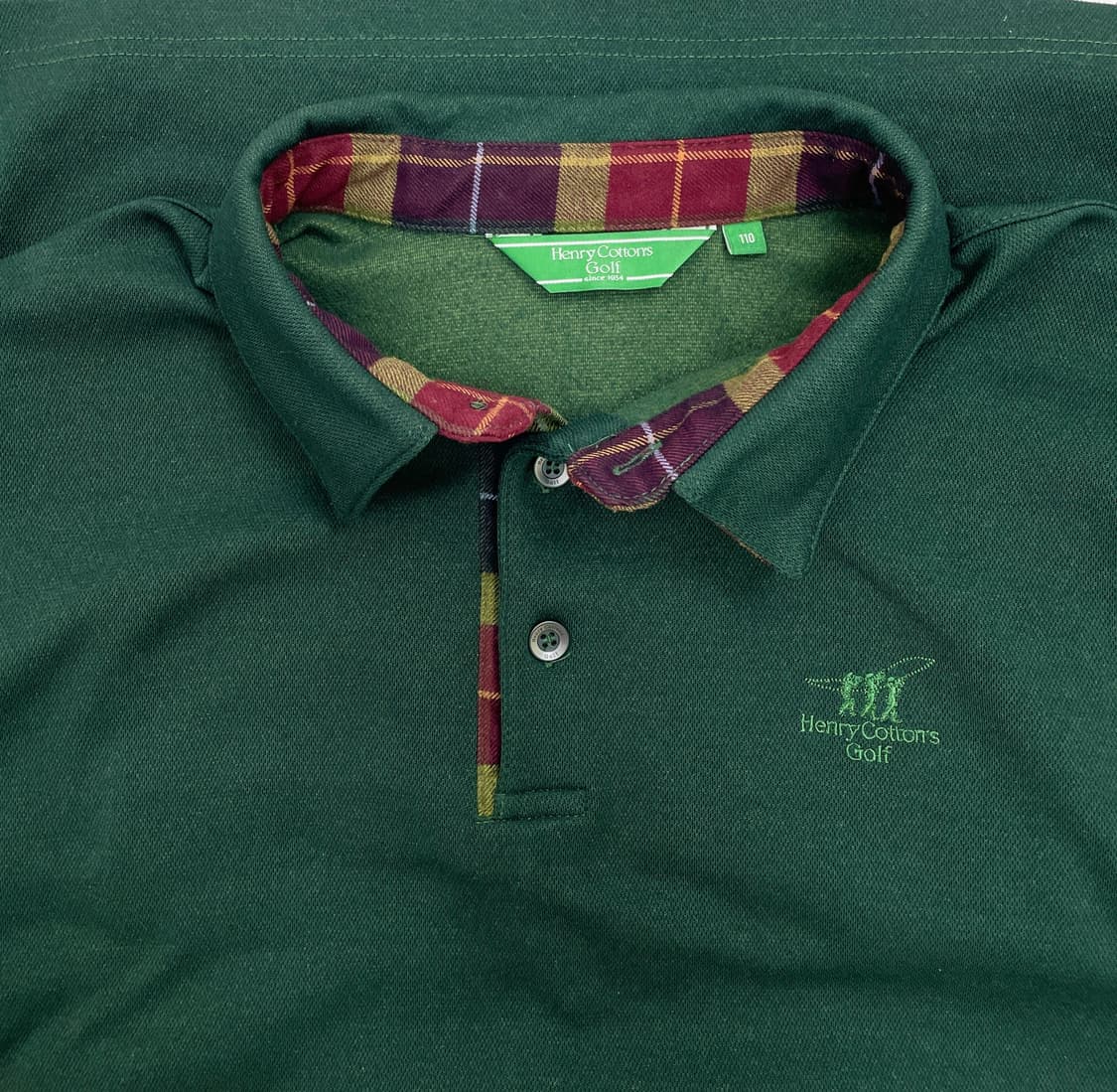 헨리코튼 골프 체크카라 긴팔 폴로셔츠 상품이미지3