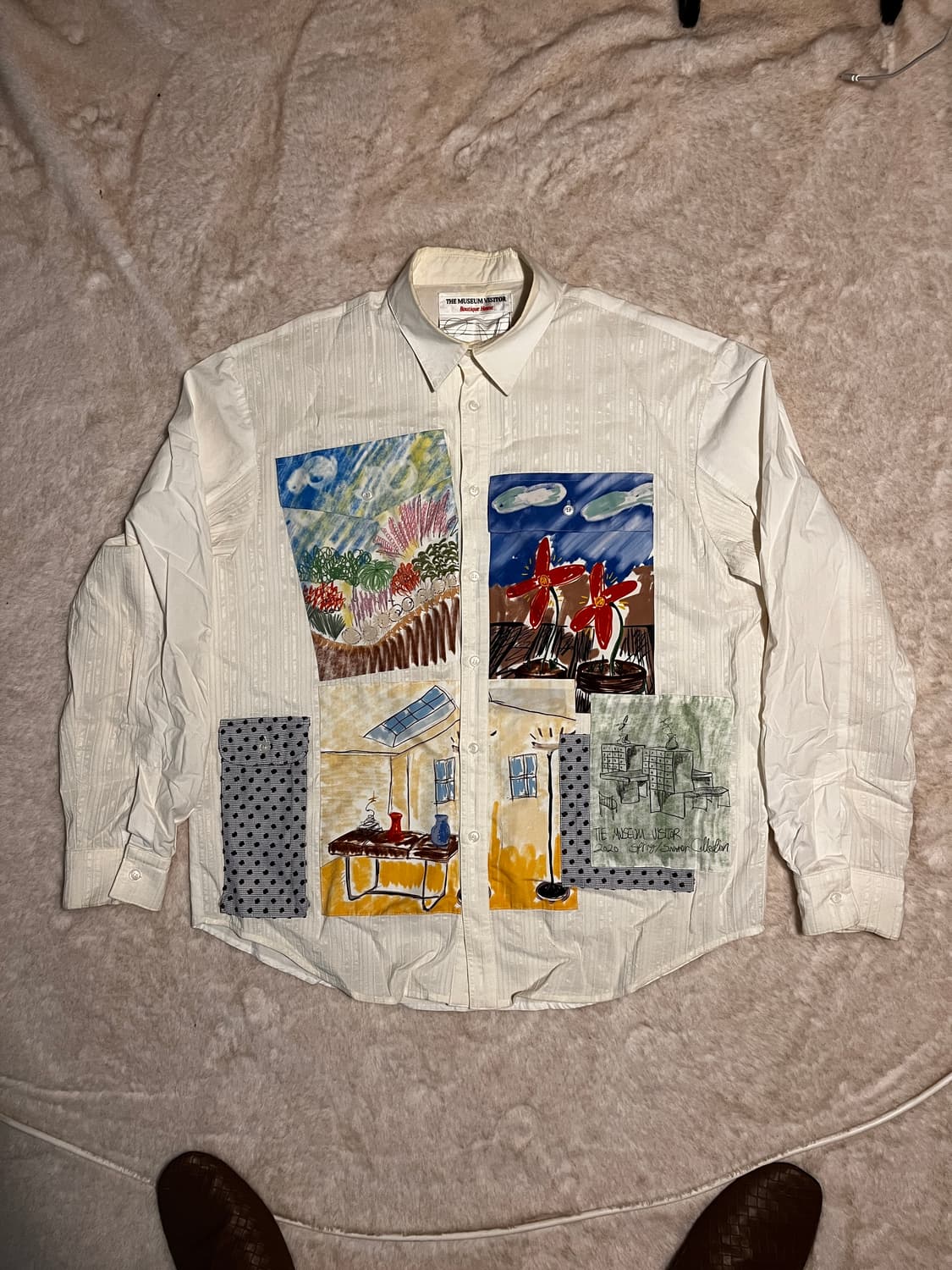 더 뮤지엄 비지터 2020 s/s 패치워크 셔츠 L사이즈 상품이미지1