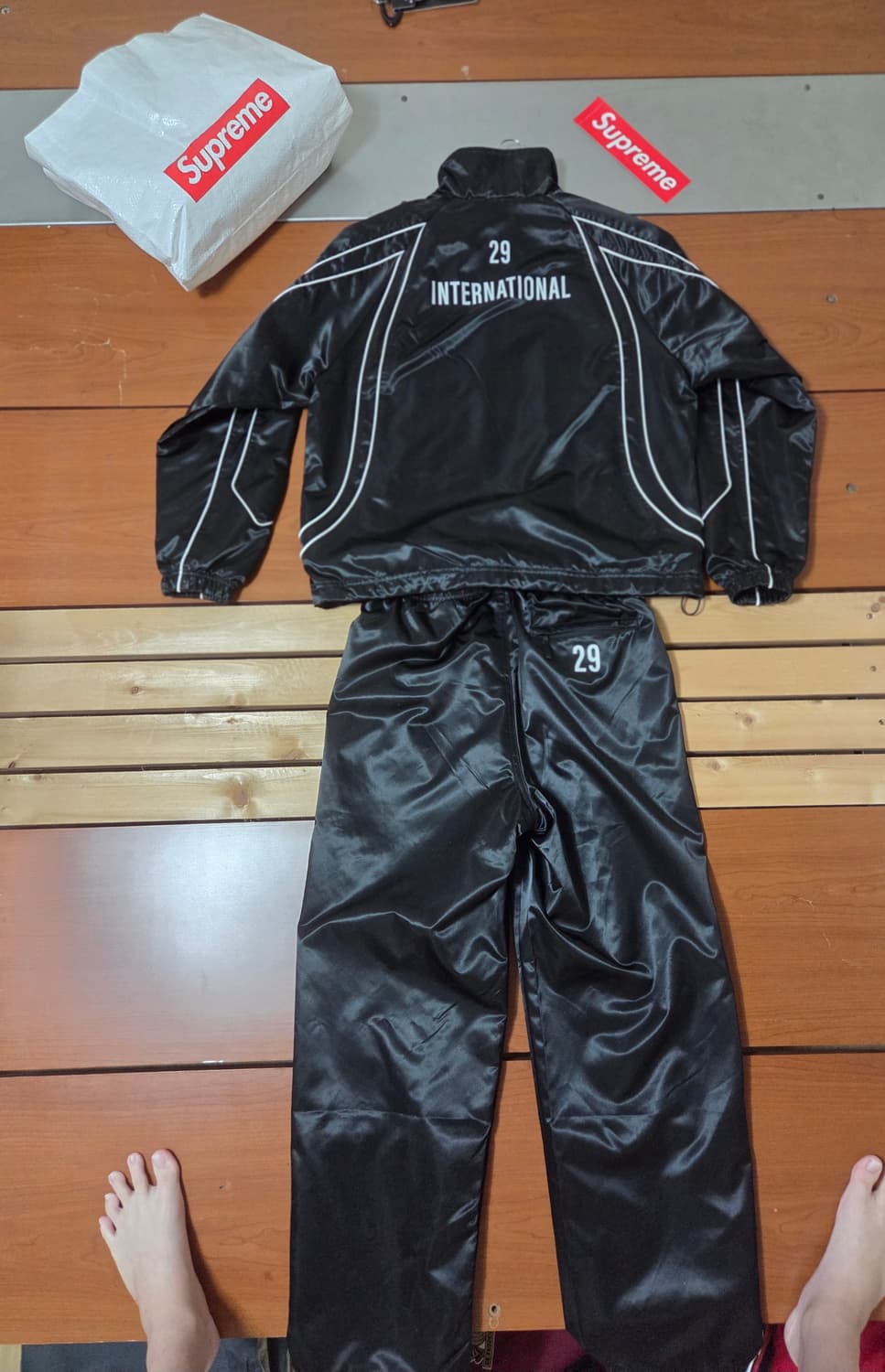 Supreme satin 25ss-Track setup 상의+바지 상품이미지2