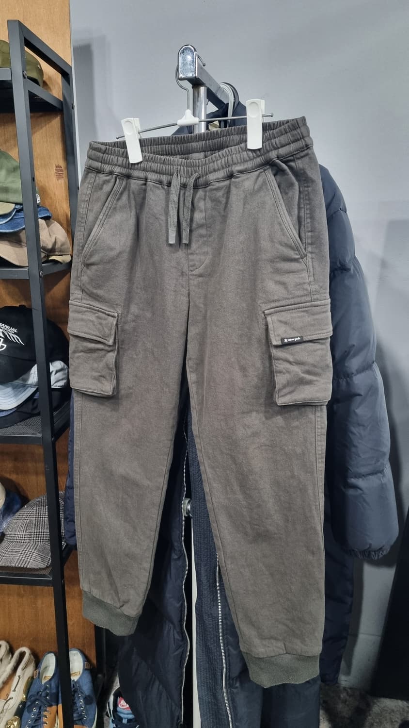 (snow peak) 차콜카키 기모 카고바지 30size 공용 상품이미지1