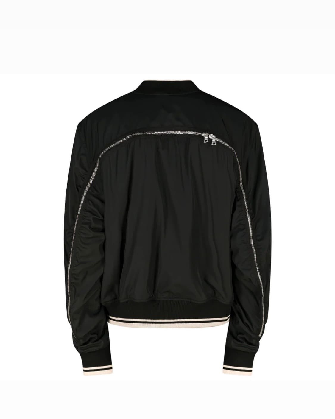 [L] 24SS 드리스반노튼 Vellow 백지퍼 봄버 자켓 블랙 상품이미지2