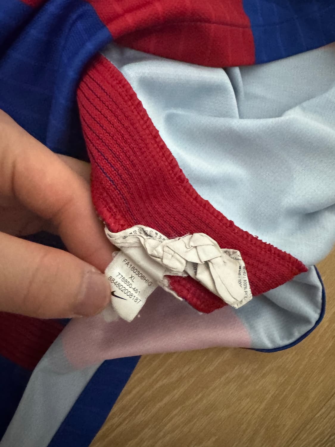 나이키 바르셀로나 메시 16-17 유니폼 반팔 홈 상품이미지6