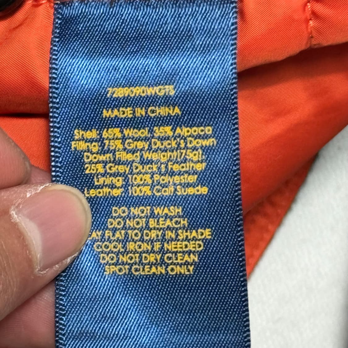 XL 폴로랄프로렌 블랙와치 울 누빔 셔츠자켓 상품이미지5