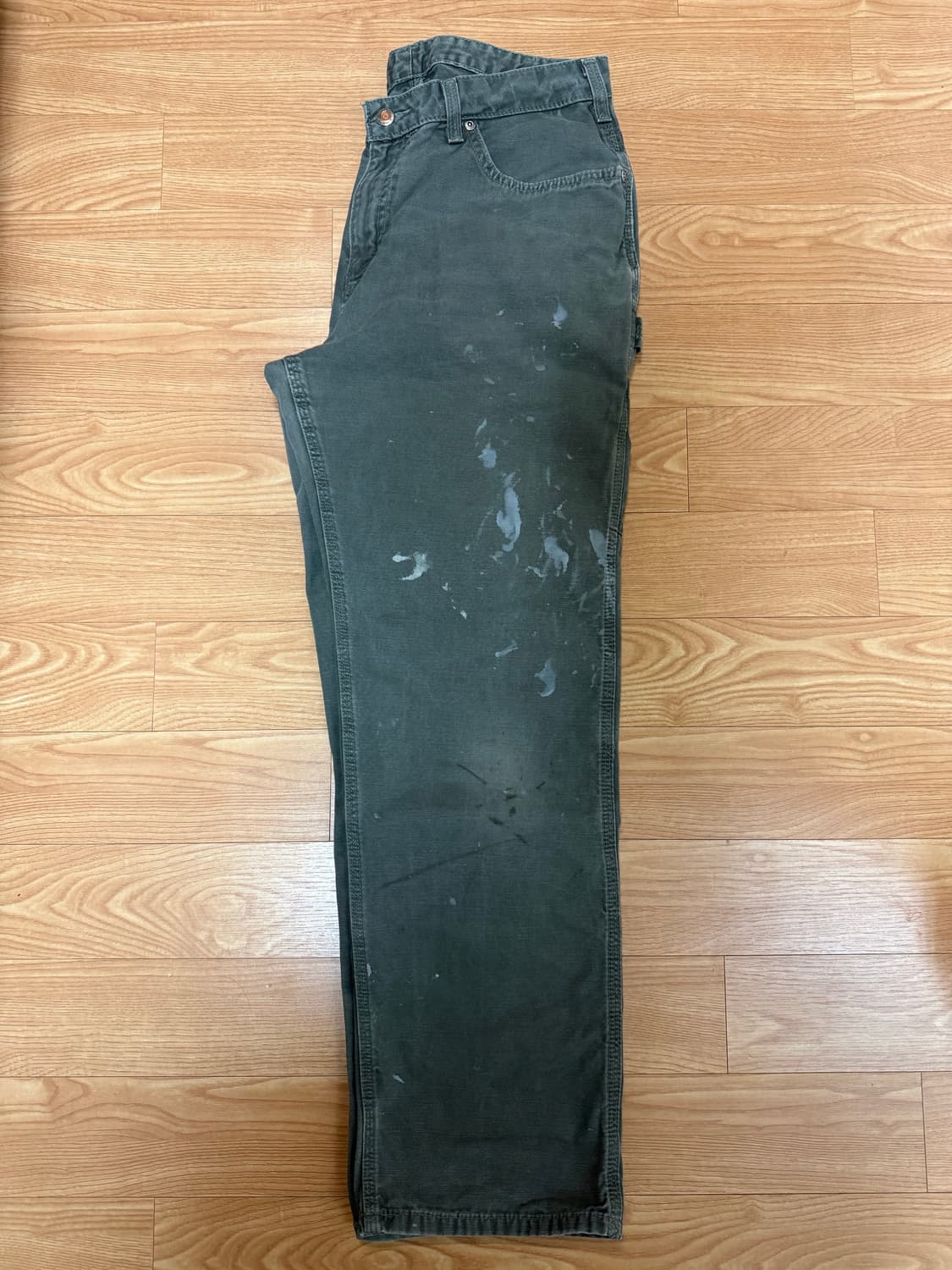 칼하트 싱글니 카펜터 팬츠 모스그린 상품이미지3