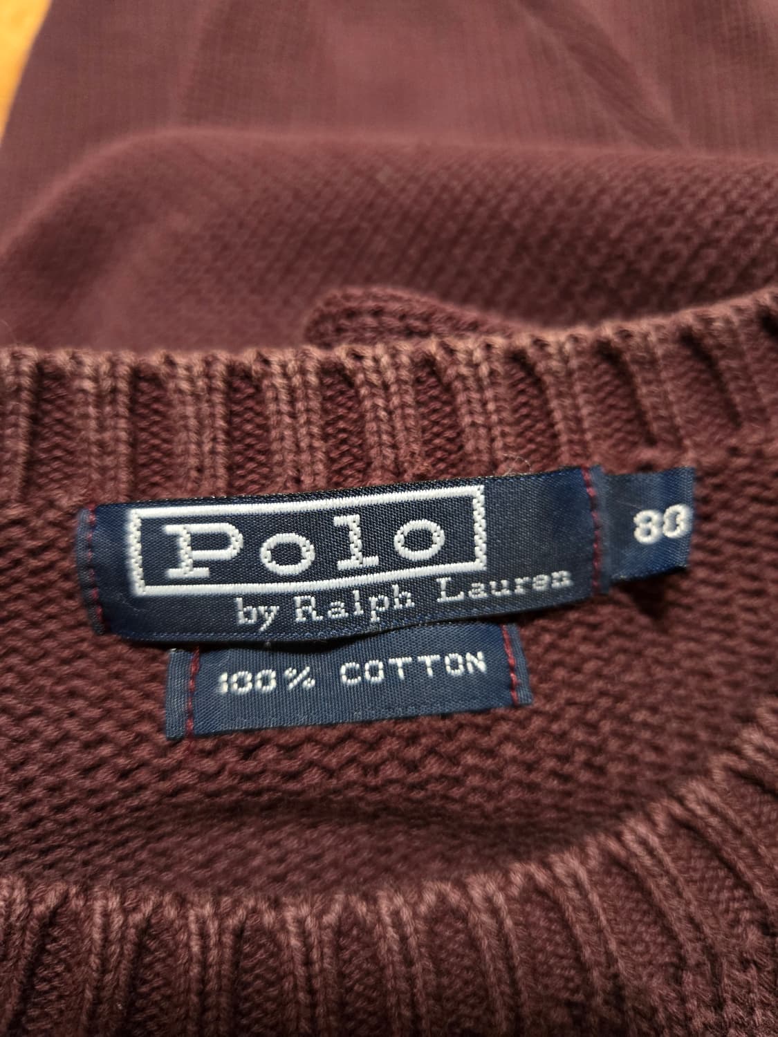 폴로 랄프로렌 버건디 니트 스웨터 상품이미지7