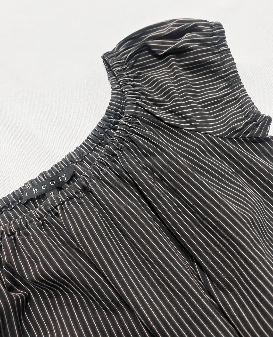 THEORY pinstripe shirred dress 상품이미지7