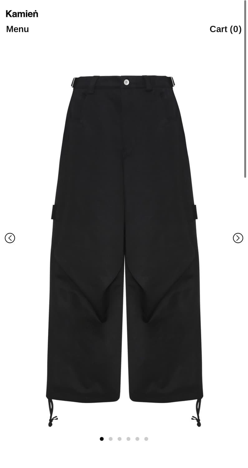 (2)카미엔 247 올데이 배기팬츠 블랙 상품이미지1