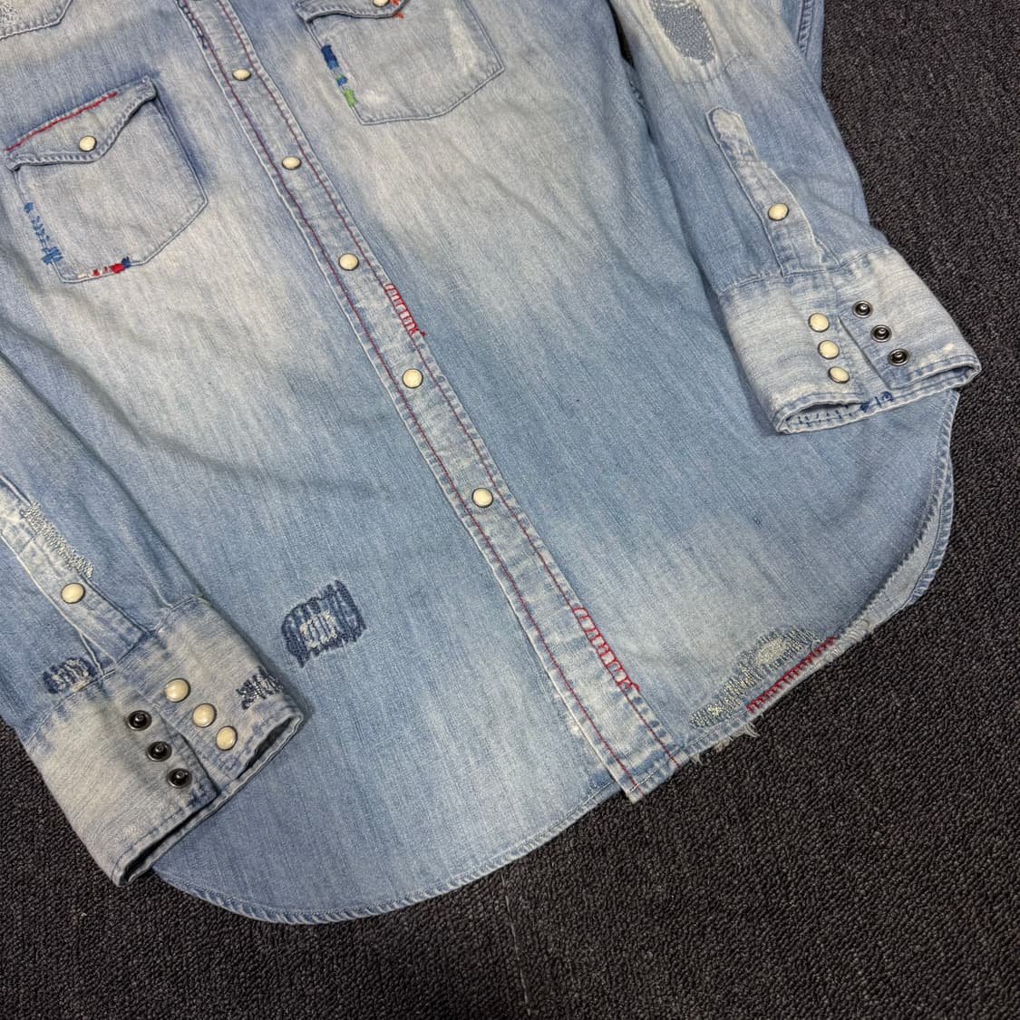 폴로 랄프로렌 해변 자수 웨스턴 셔츠 상품이미지7