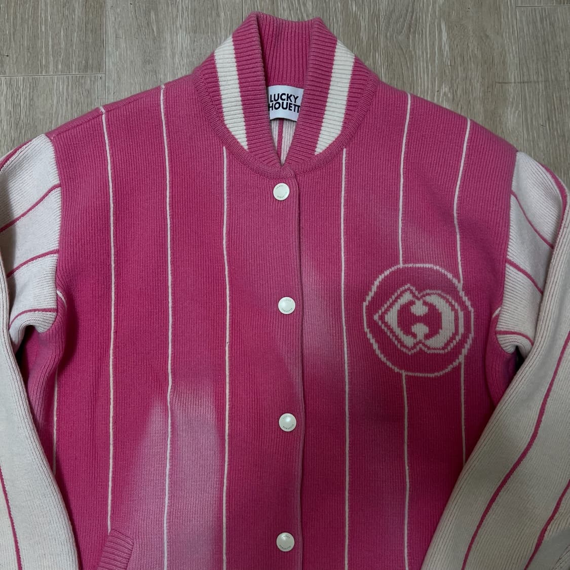 럭키슈에뜨 여성 빅로고 니트 원피스 FREE  상품이미지2