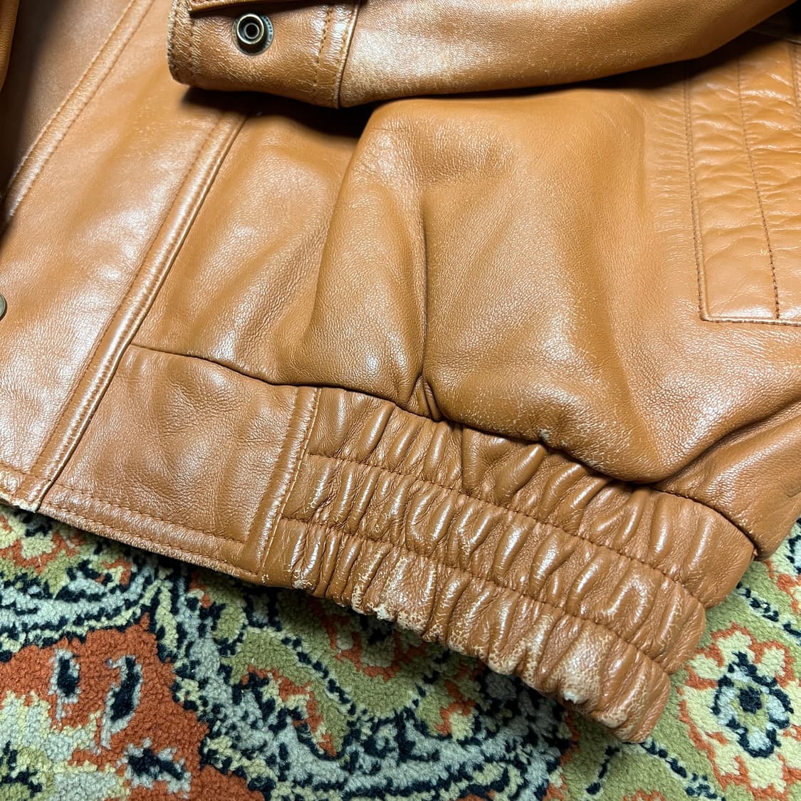 [100] 소르젠떼 양가죽 빈티지 브라운 가죽자켓 상품이미지9