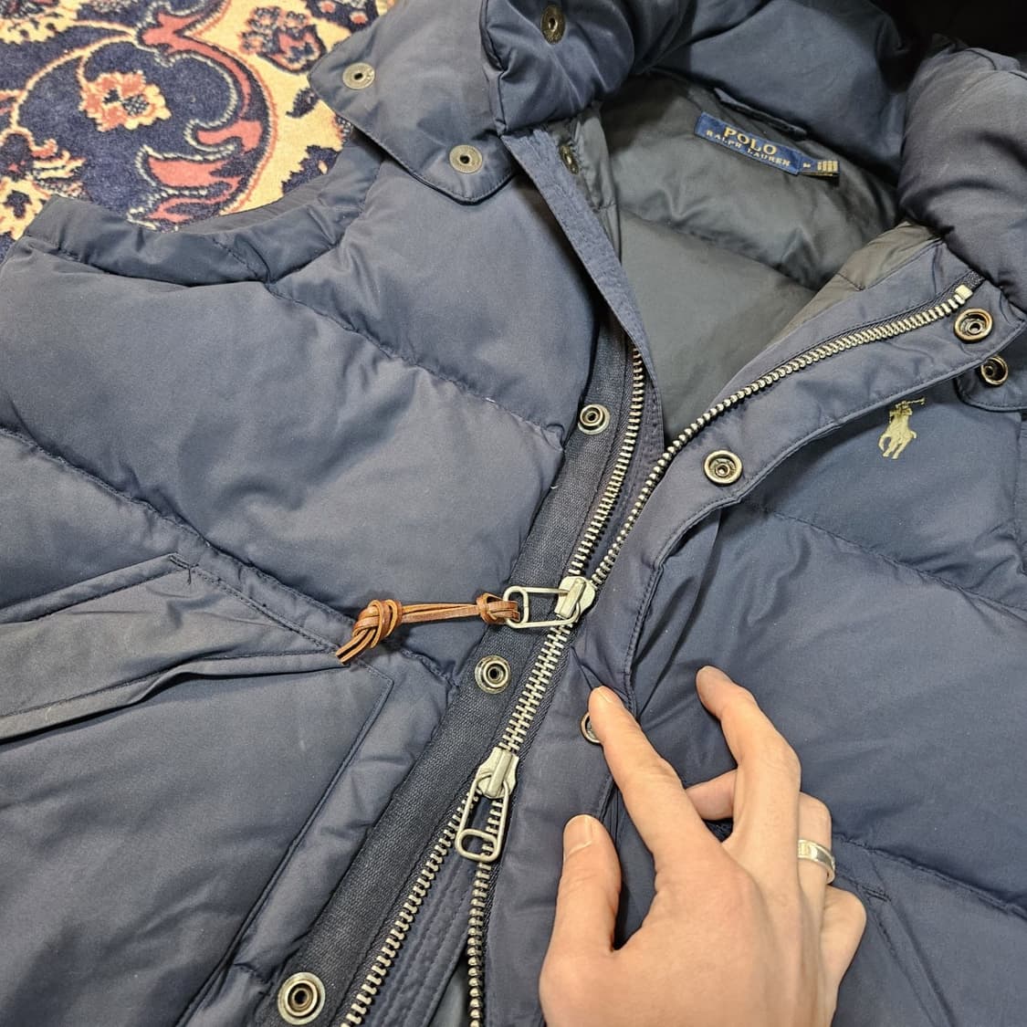 폴로랄프로렌 덕다운 후드 패딩 베스트 상품이미지4