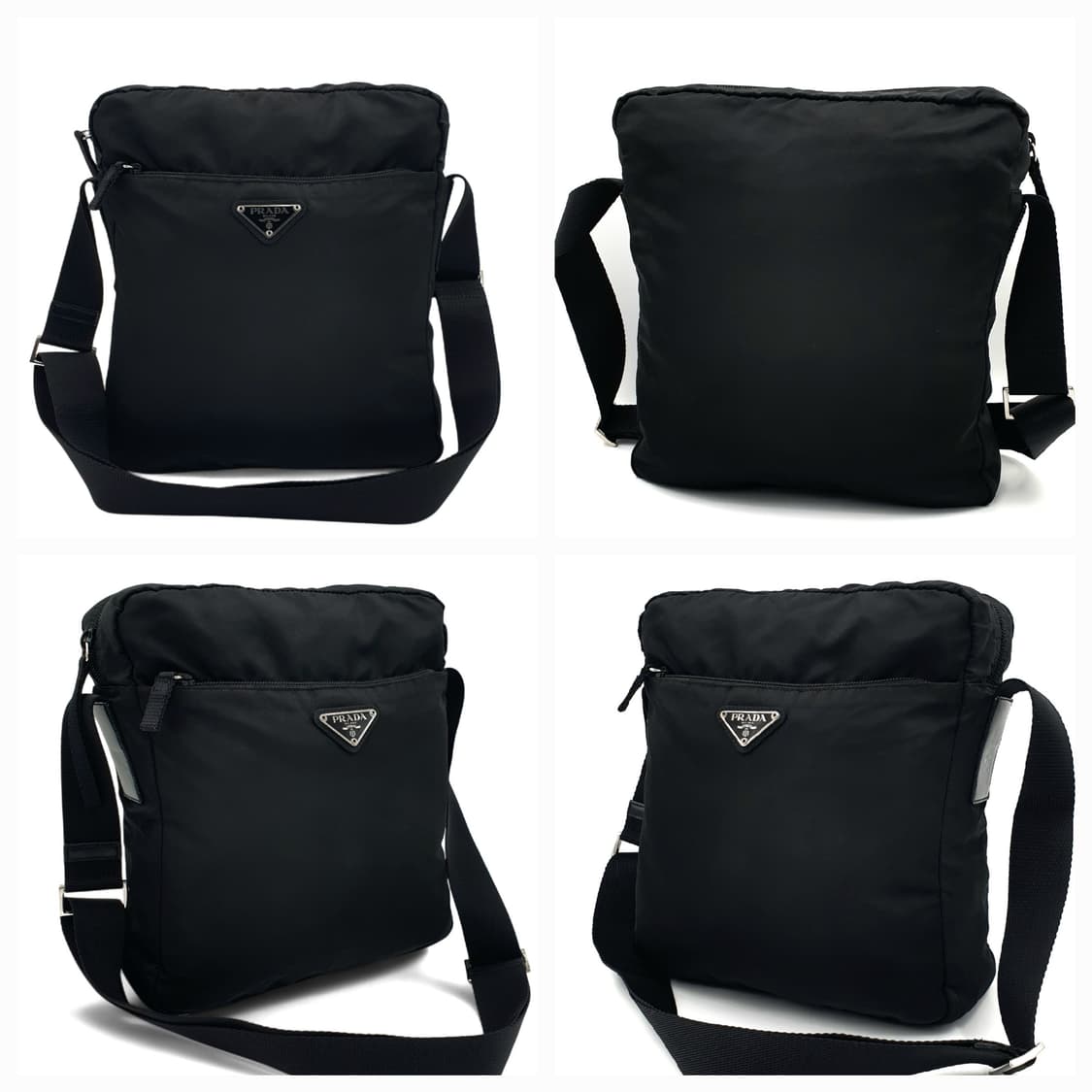 프라다 블랙 리나일론 메신저백 크로스백 숄더백 상품이미지2