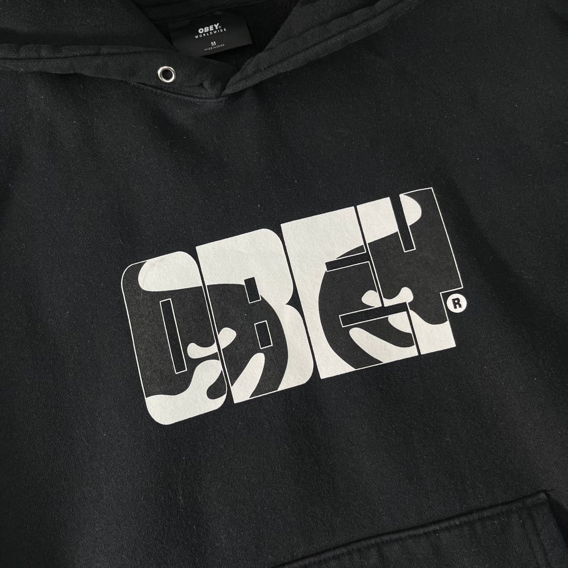 100 오베이 빅로고 후드티 상품이미지2