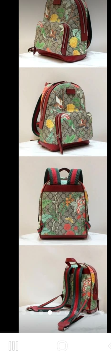구찌 정품 GG 슈프림 새 프린트 백팩 상품이미지4