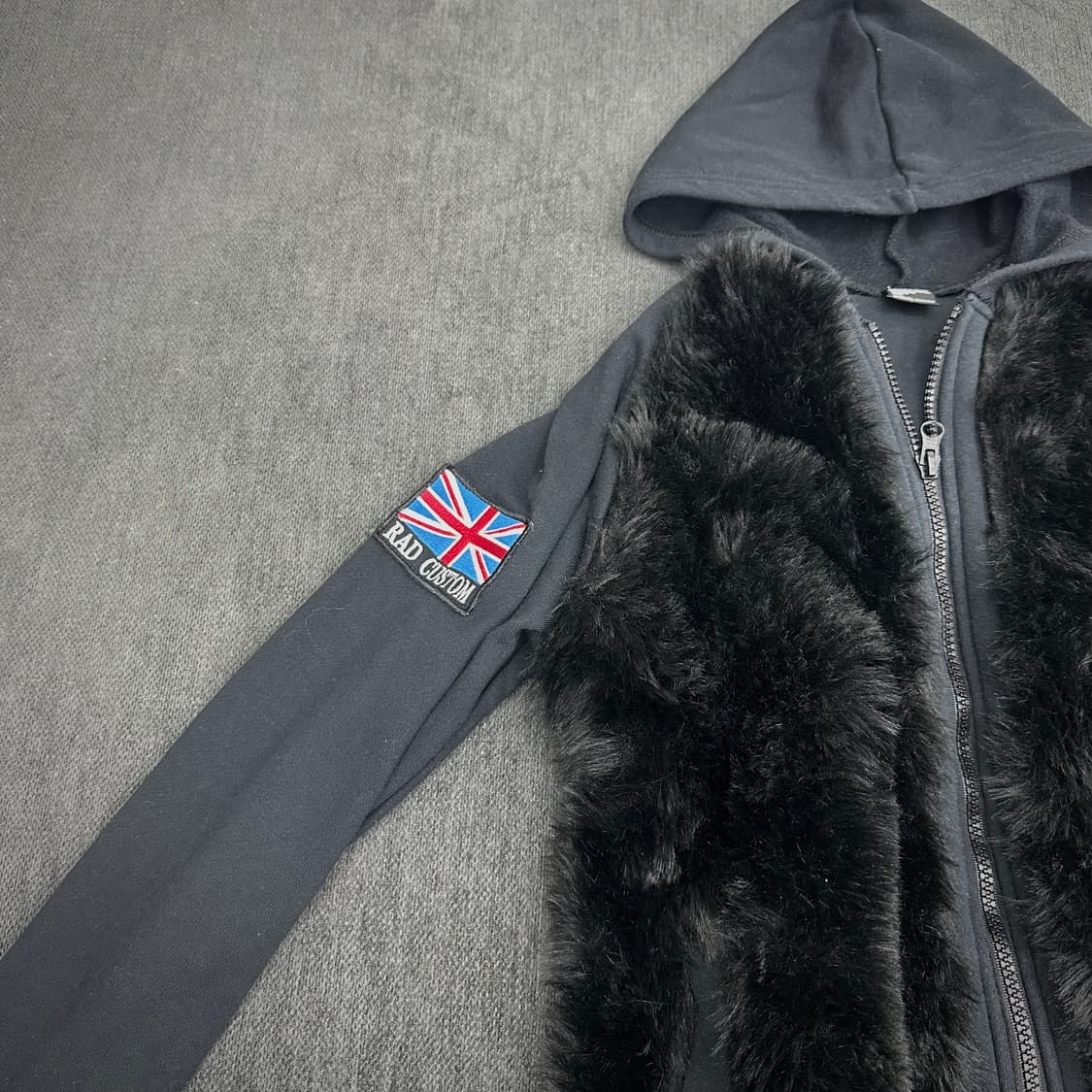 rad custom fur embroidery hoodie 상품이미지4