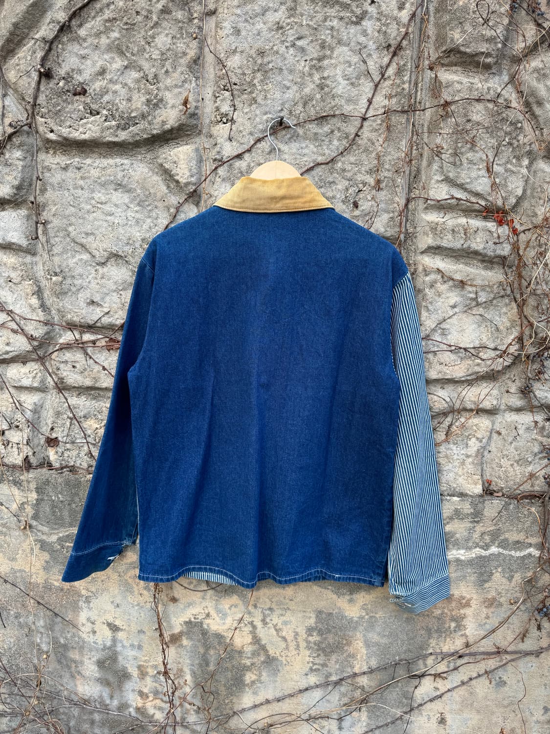 90s 포인터 히코리 대님 코듀로이 카라 데님 초어 워크 자켓 상품이미지2