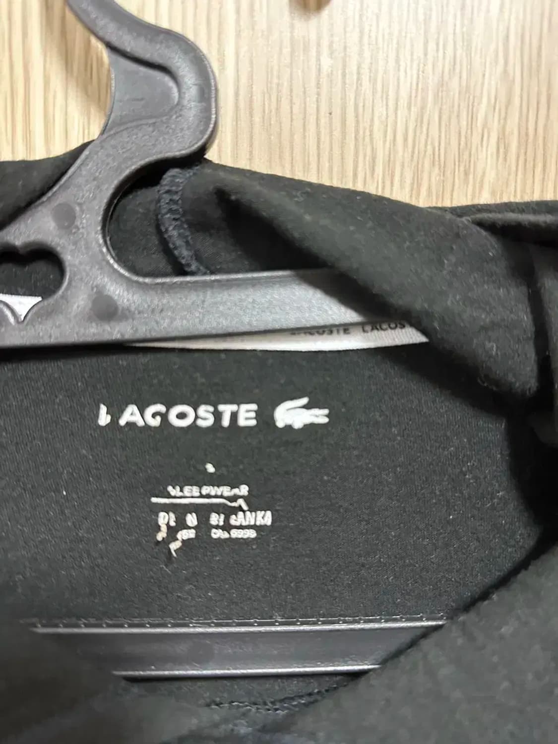 라코스테 후드티 블랙 L 105 상품이미지2