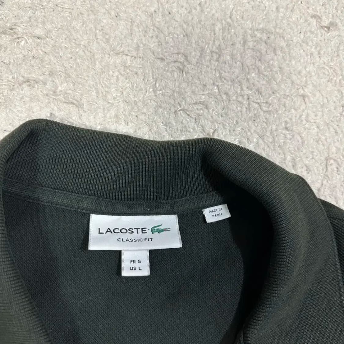 라코스테 반팔 카라티 블랙 L 상품이미지3