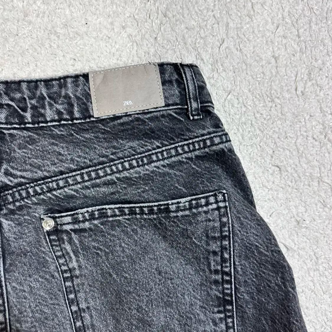 자라 청바지 흑청 데님 팬츠 28인치 상품이미지6