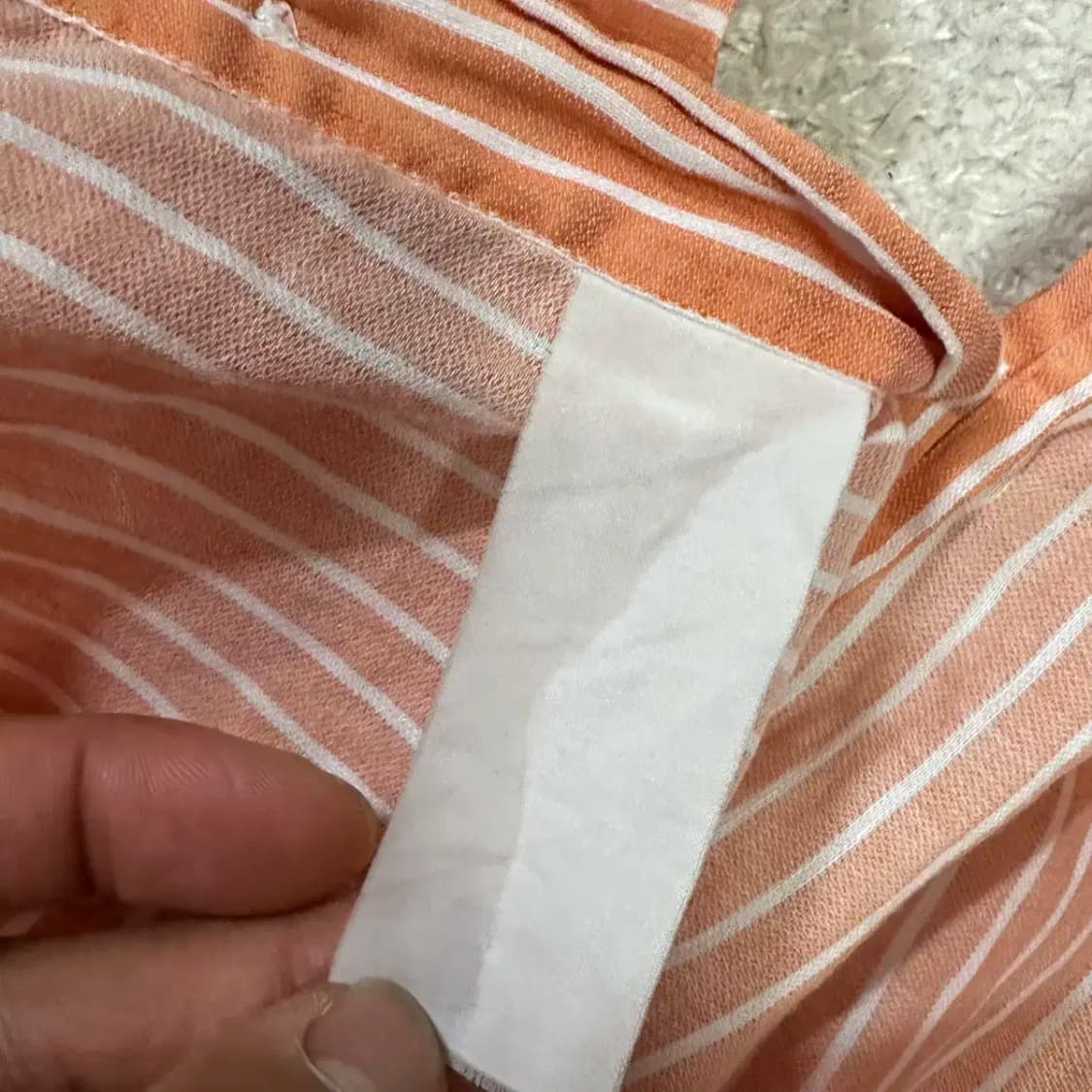 아르마니꼴레지오니 린넨 반팔 셔츠 스트라이프 m 상품이미지4