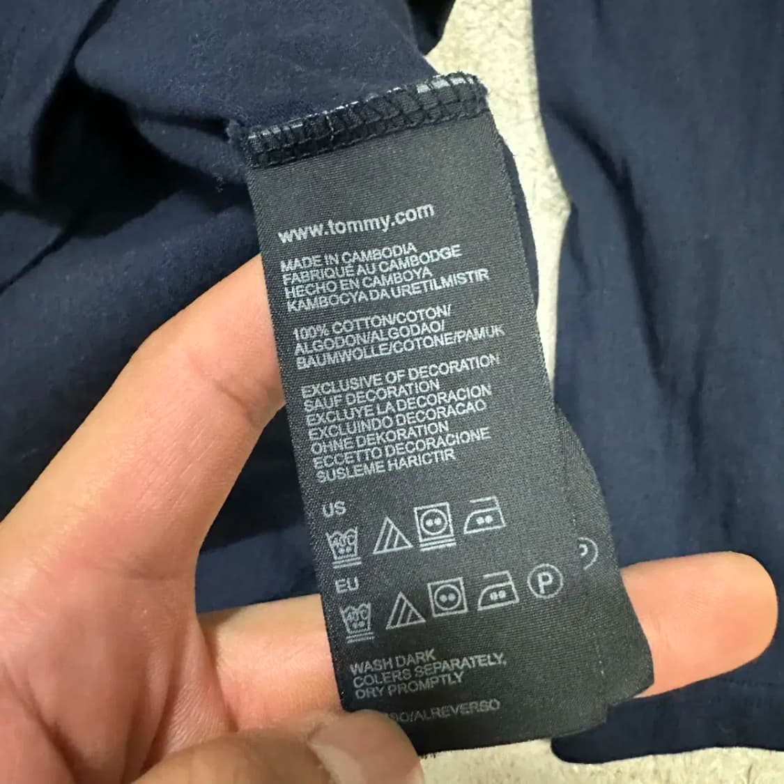 타미힐피거 긴팔티 브이넥 L 상품이미지4