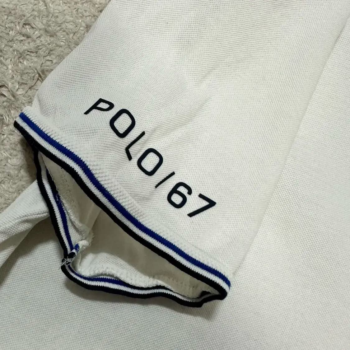 폴로 랄프로렌 화이트 반팔 카라티 XL 상품이미지4