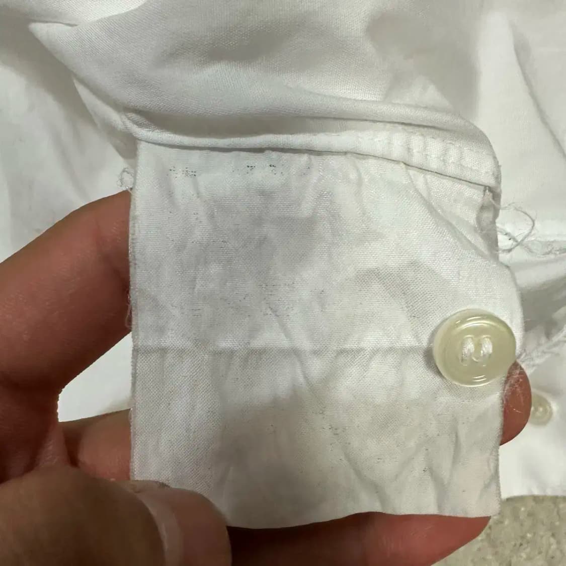 꼼데가르송 블랙와펜 흰색 셔츠 L 상품이미지4
