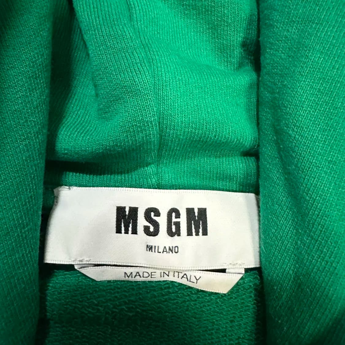 MSGM 로고 후드티 그린 L 상품이미지3