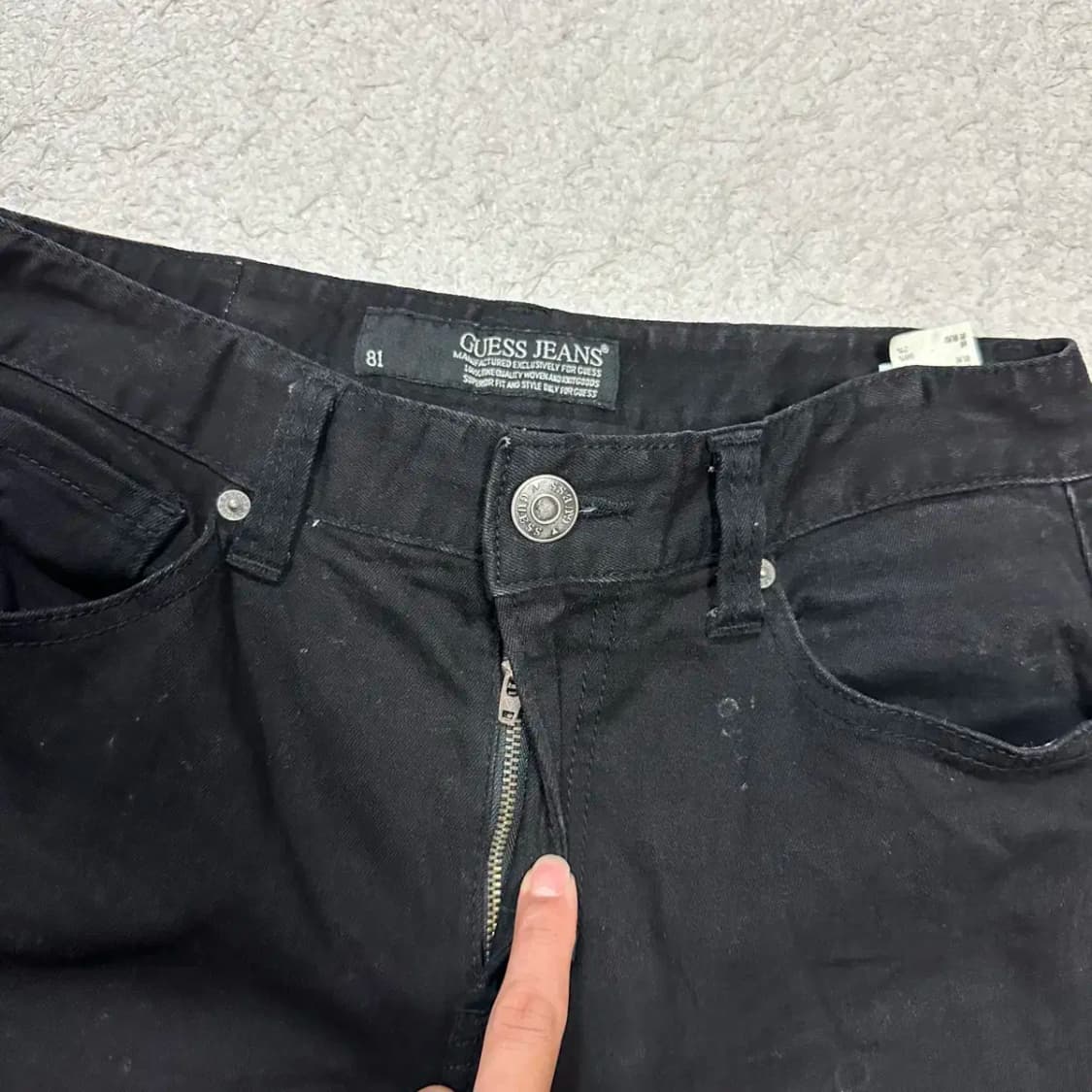 게스 블랙진 데님 팬츠 30인치 상품이미지2